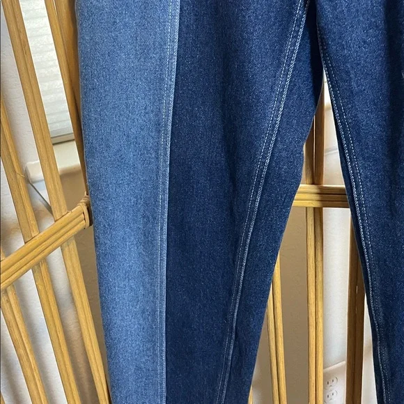 BDG high rise Dark Blue patchwork color block Denim Jeans - Picture 4 of 7